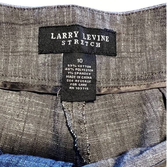 Larry Levine, Stretch Straight Dress Pant, Gray, women's 10 - Picture 3 of 12